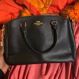 Black coach purse